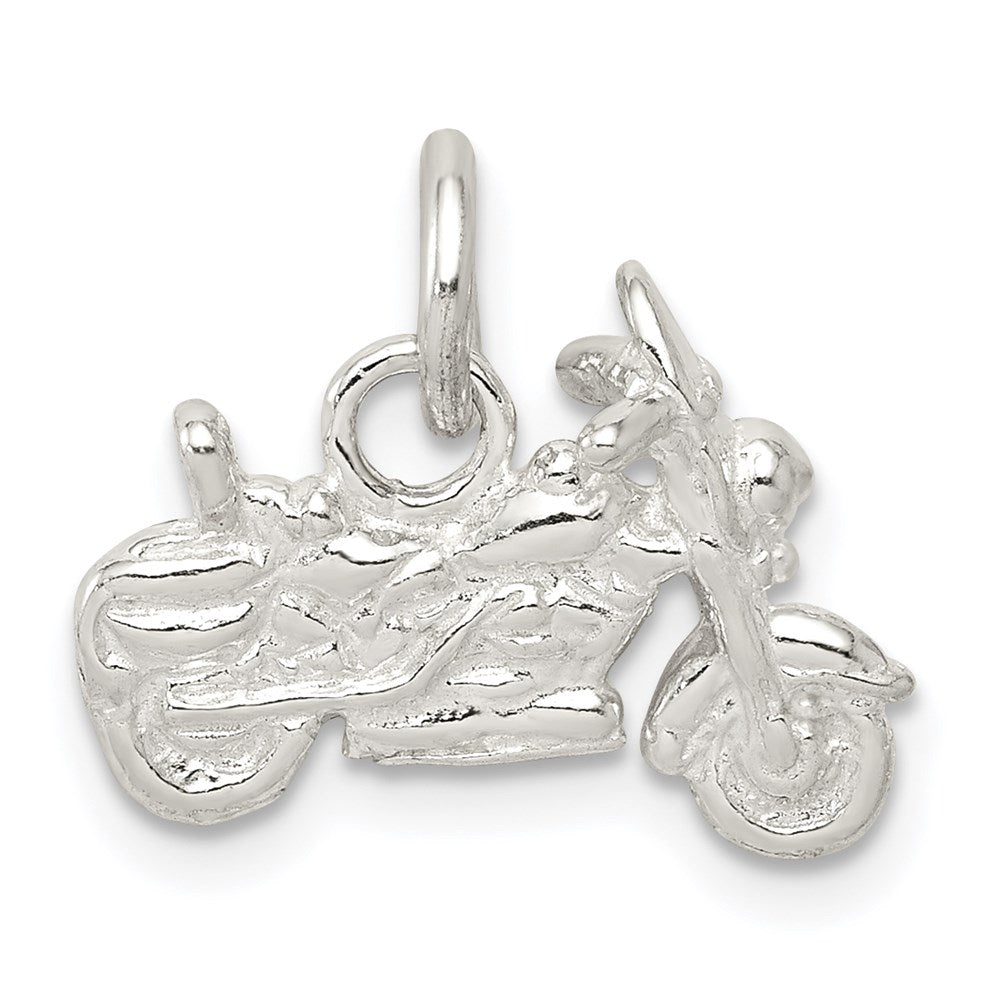 Sterling Silver Motorcycle Charm