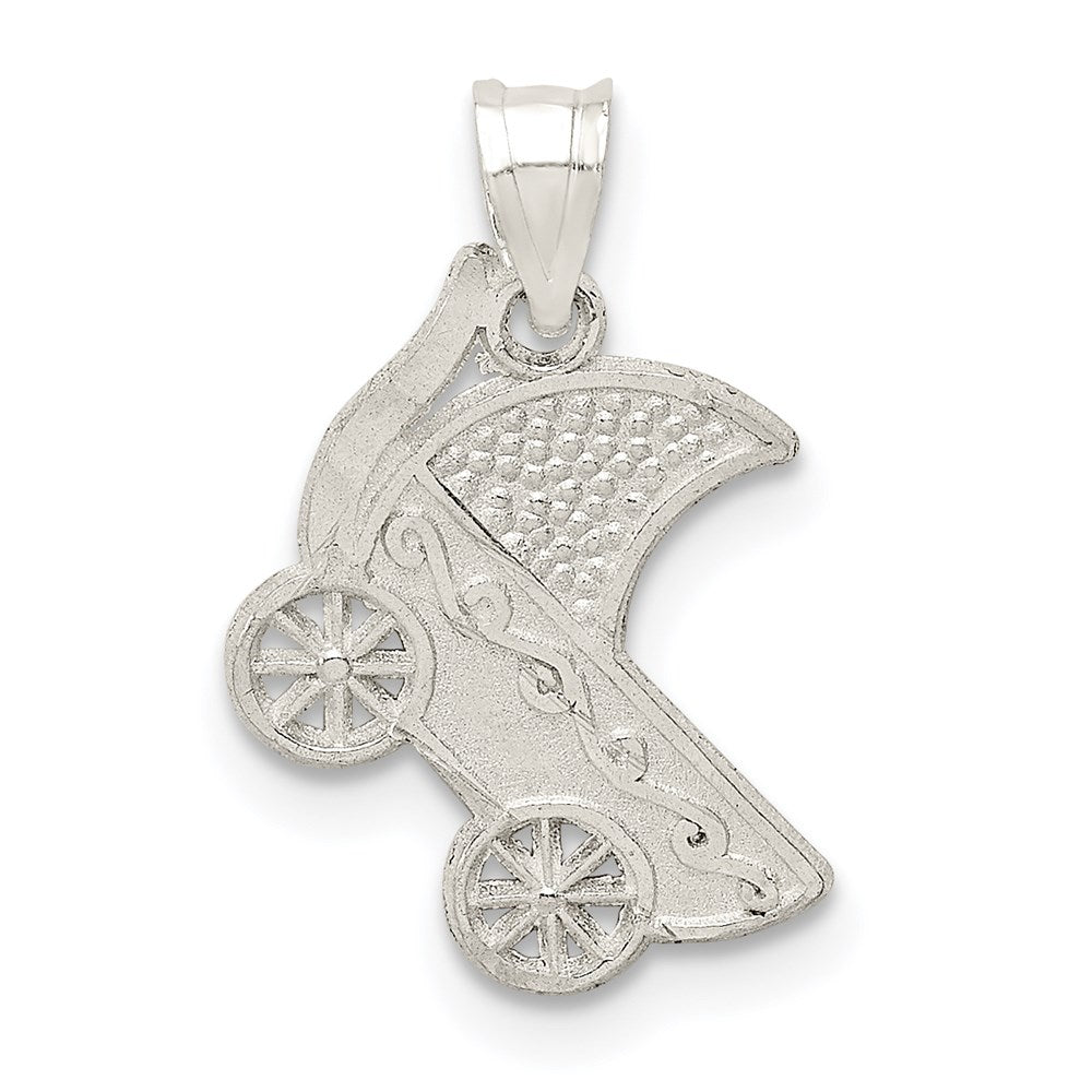 Sterling Silver Baby Buggy Charm