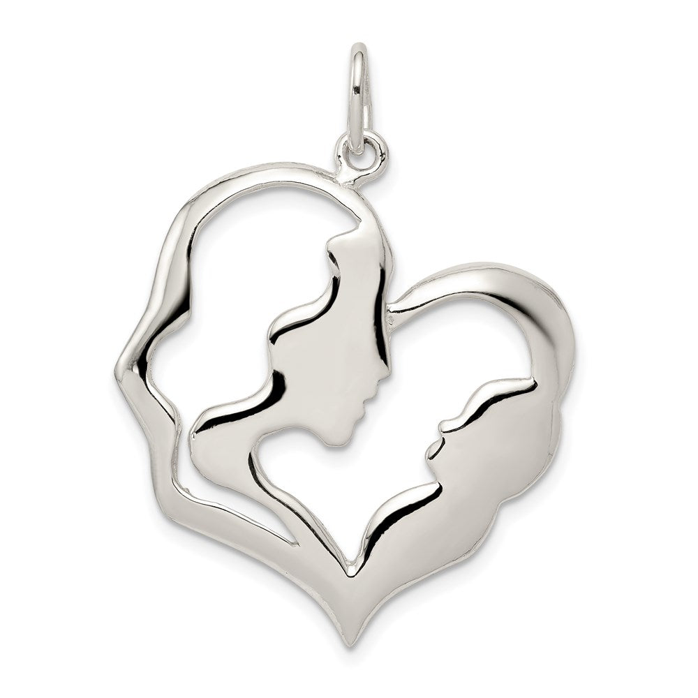 Sterling Silver Mother & Baby Pendant