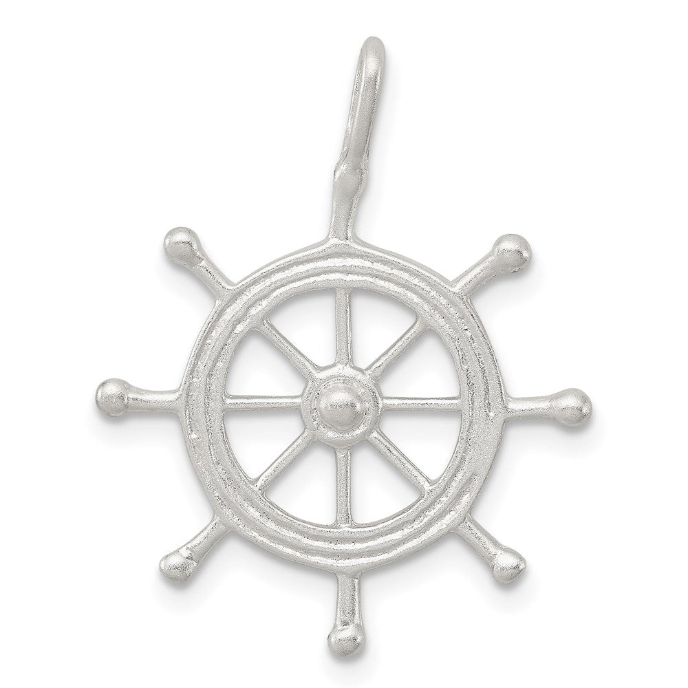 Sterling Silver Boat Wheel Charm