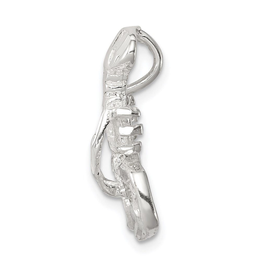 Sterling Silver Lobster Chain Slide Charm