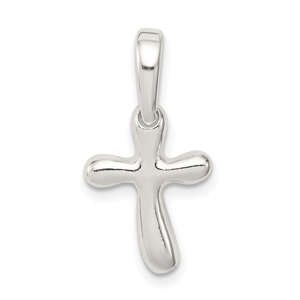 Sterling Silver Tiny Freeform Cross Charm