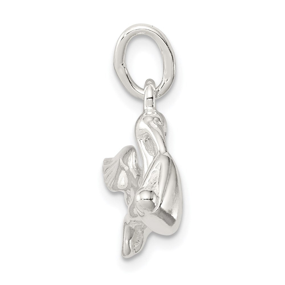 Sterling Silver STORK W/ BABY CHARM