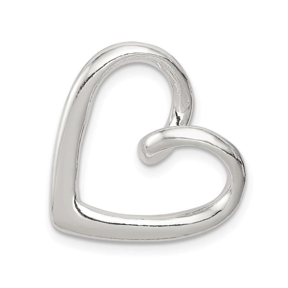 Sterling Silver Heart _Fits up to Cubetto- Slide Pendant