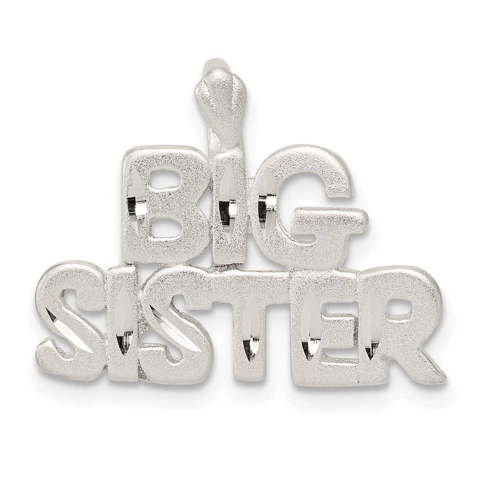 Sterling Silver Big Sister Charm