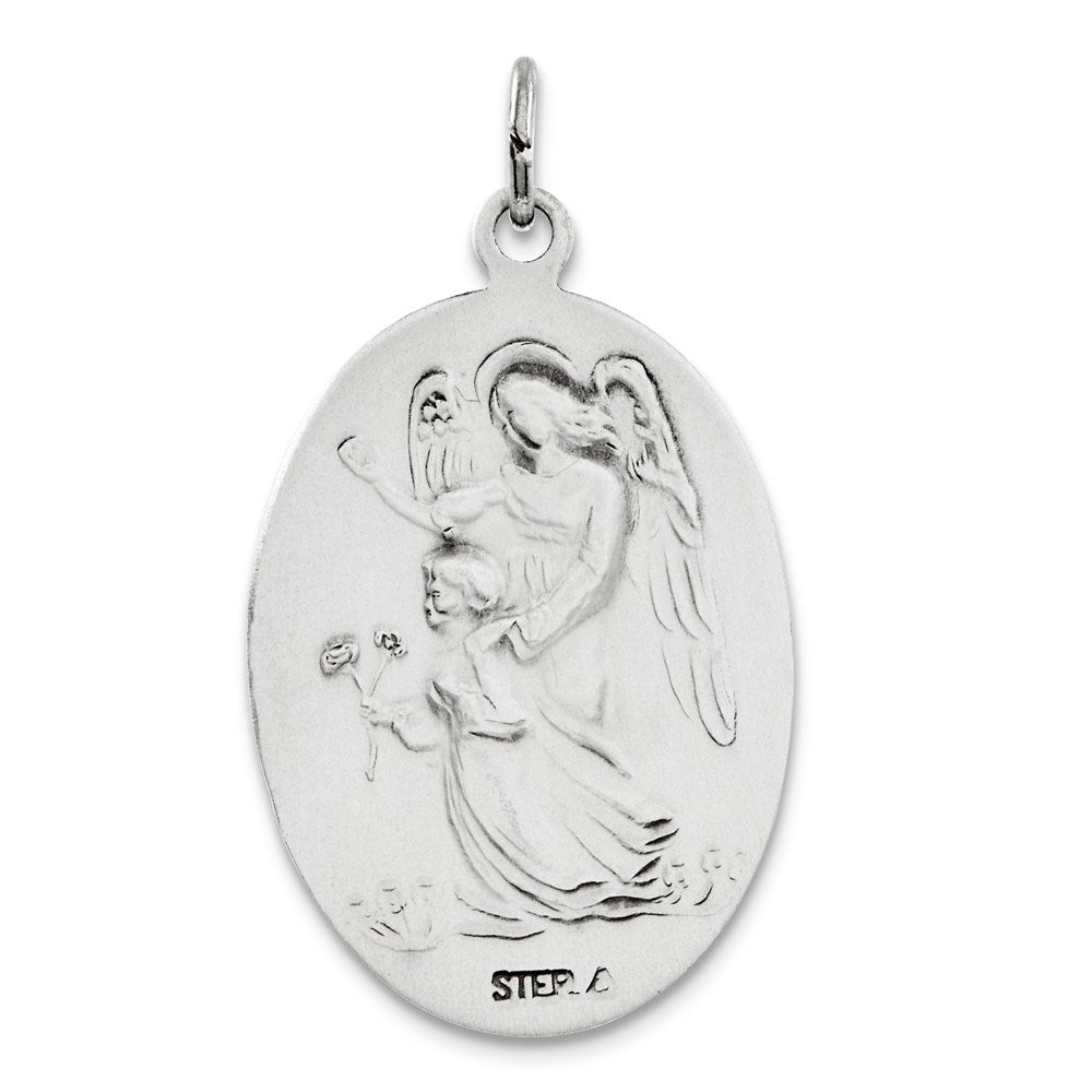 Sterling Silver Antiqued Reversible St. Michael Medal