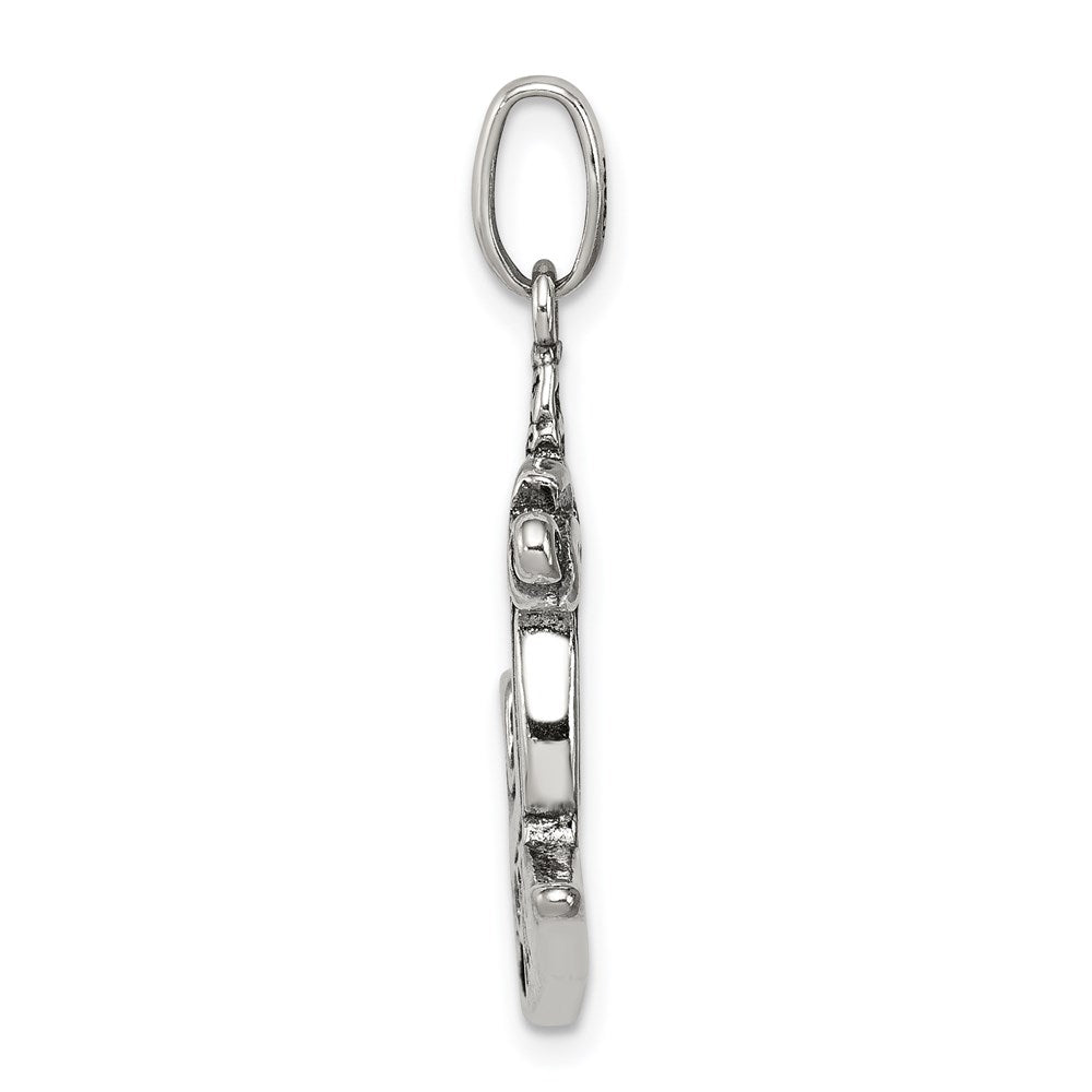 Sterling Silver Antiqued Sleigh Charm