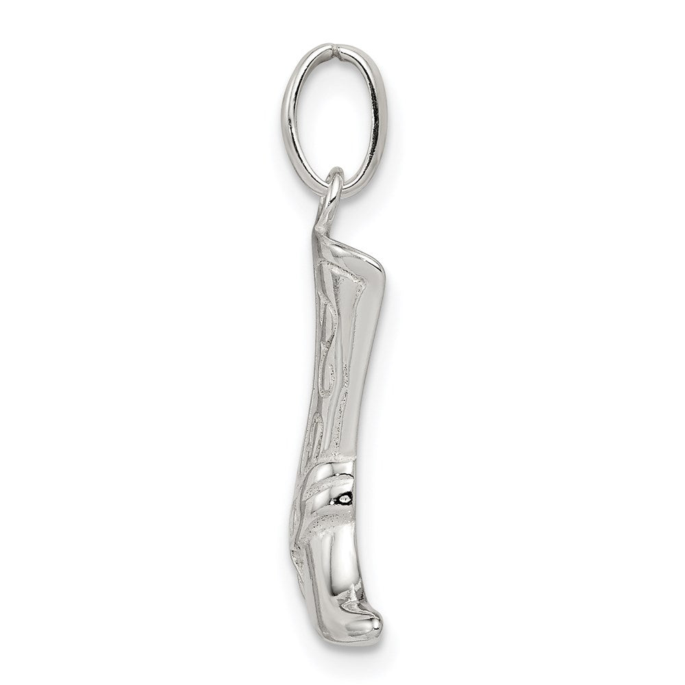 Sterling Silver Cowboy Boot Charm