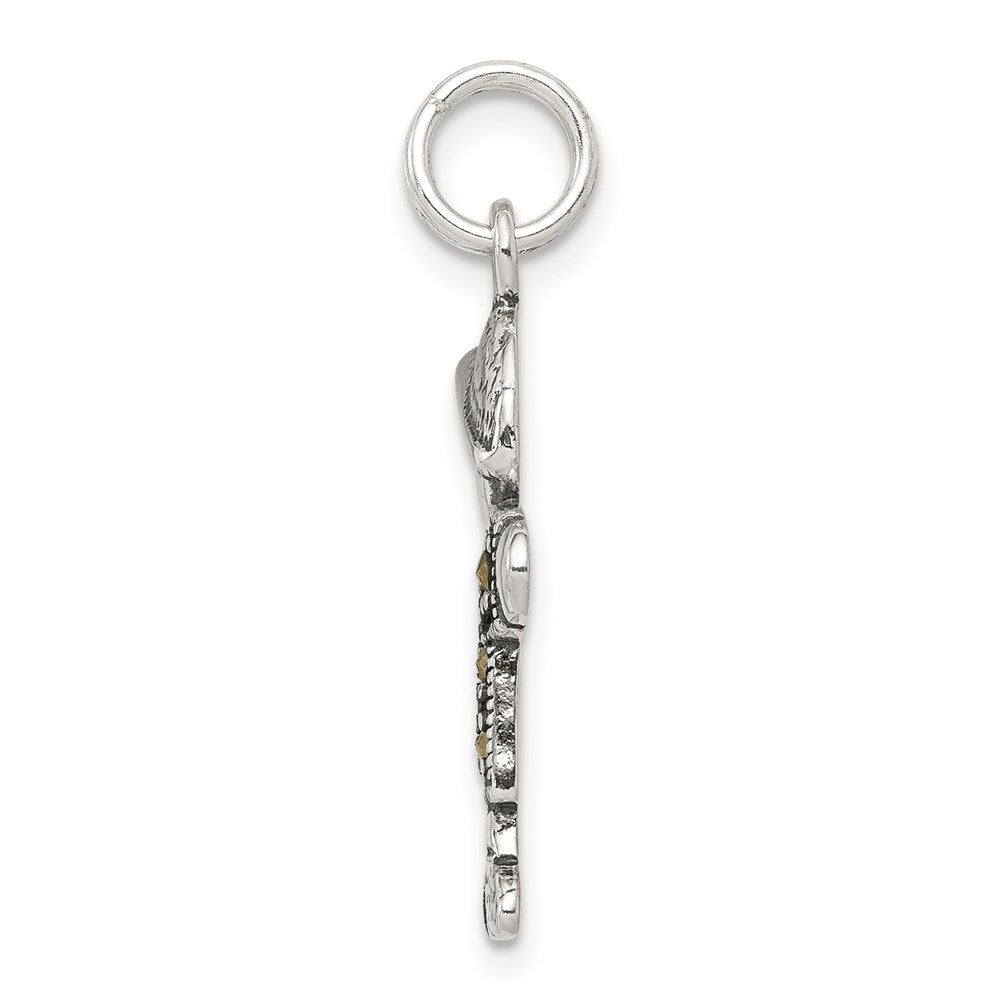 Sterling Silver Antiqued Boy Charm