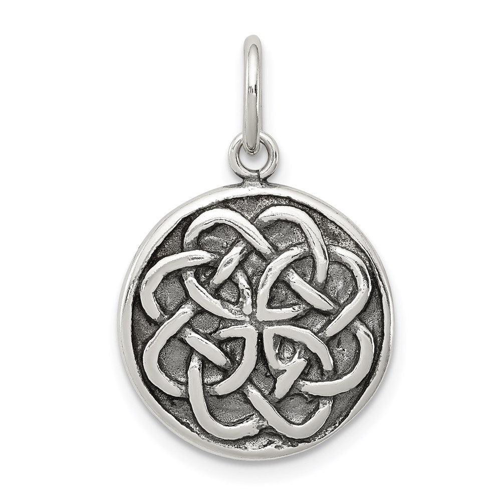 Sterling Silver Antiqued Celtic Knot Charm