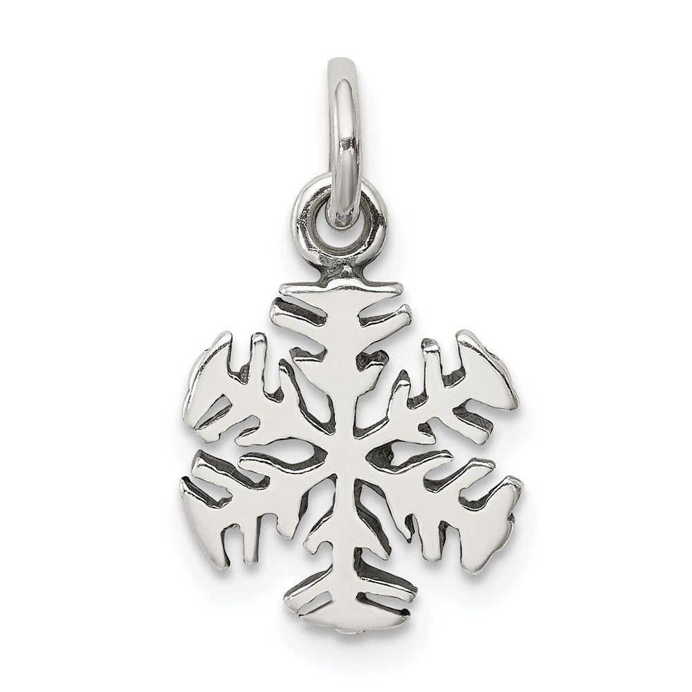 Sterling Silver Antique Snowflake Charm