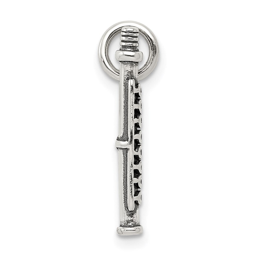 Sterling Silver Antique Flute Charm