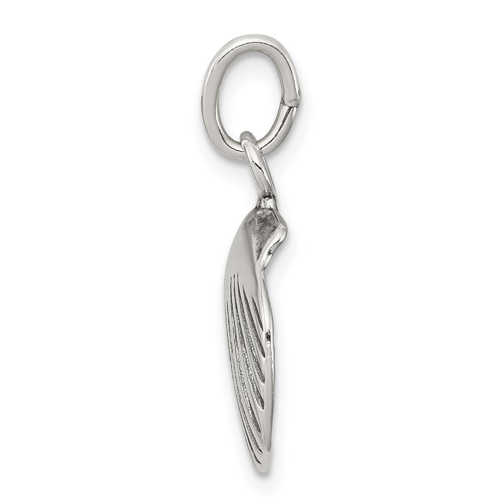 Sterling Silver Antiqued Sea Shell Charm