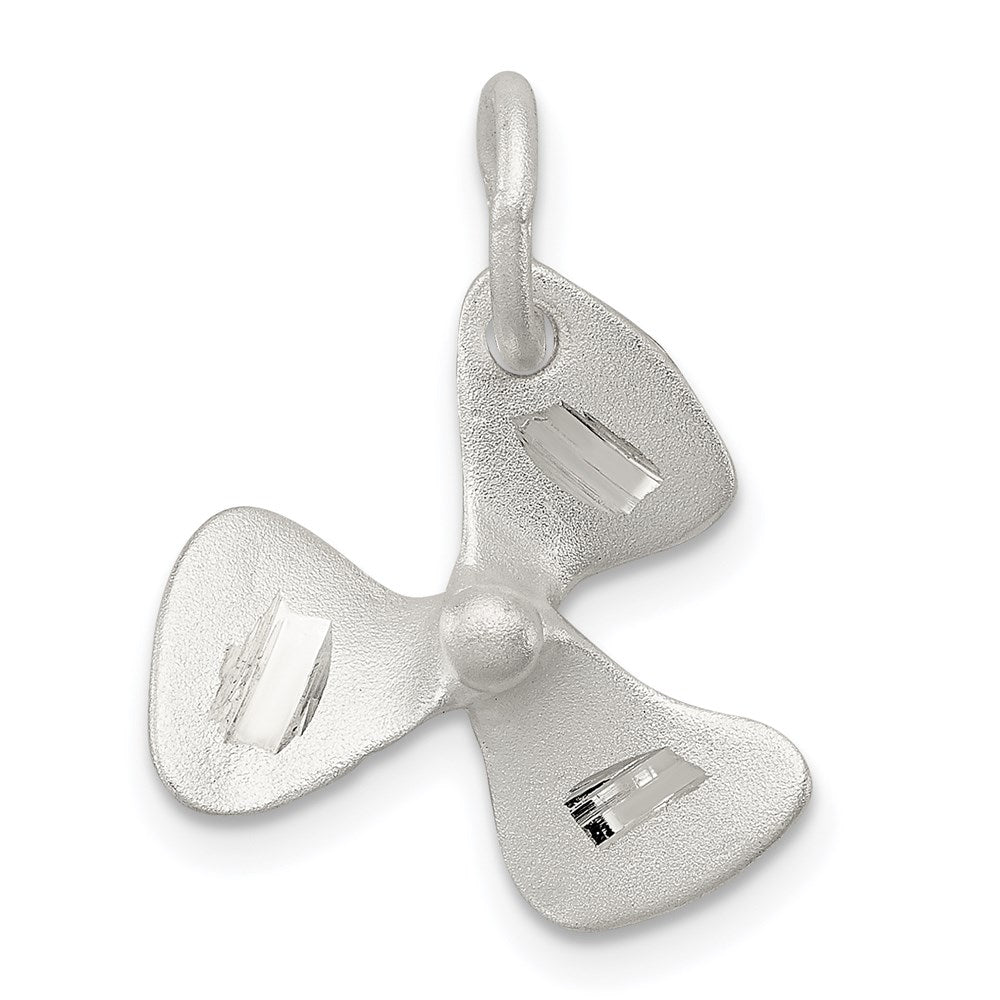 Sterling Silver 3D D/C Boat Propeller Charm