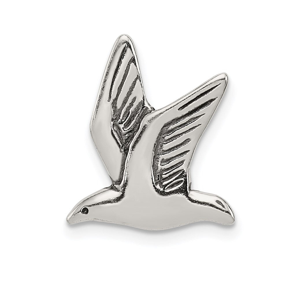 Sterling Silver Antiqued Seagull Charm