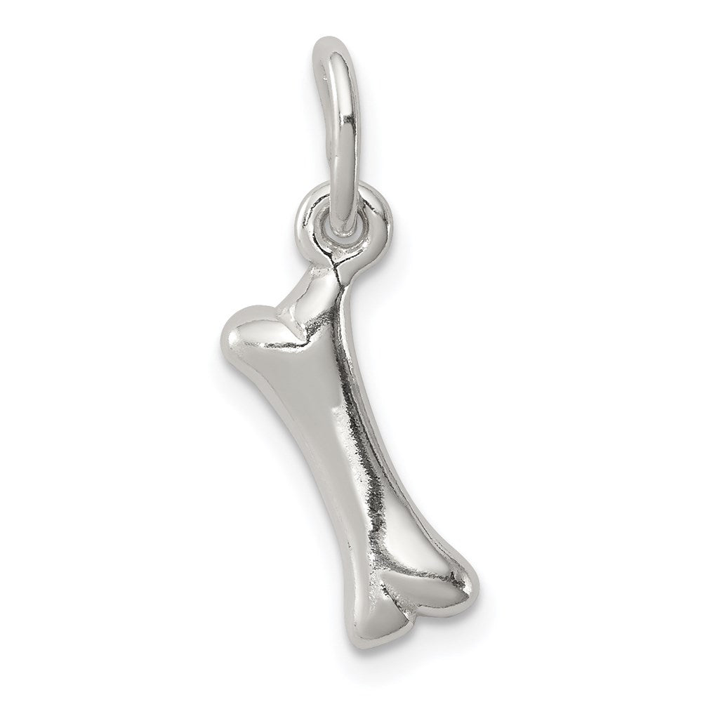 Sterling Silver Polished Bone Charm