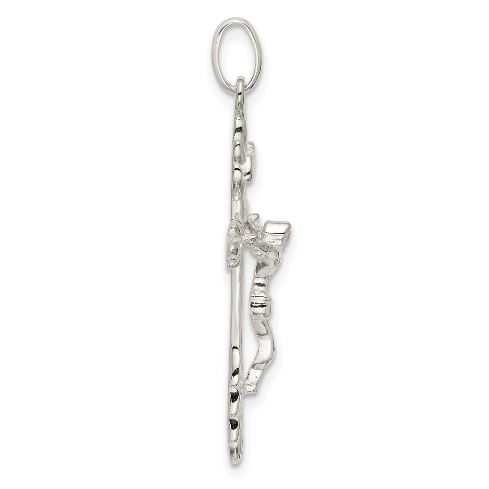 Sterling Silver INRI Crucifix Charm