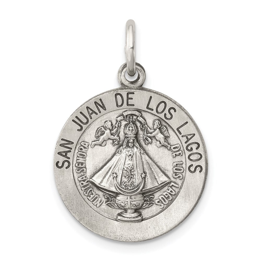 Sterling Silver Antiqued San Juan Los Lagos Medal