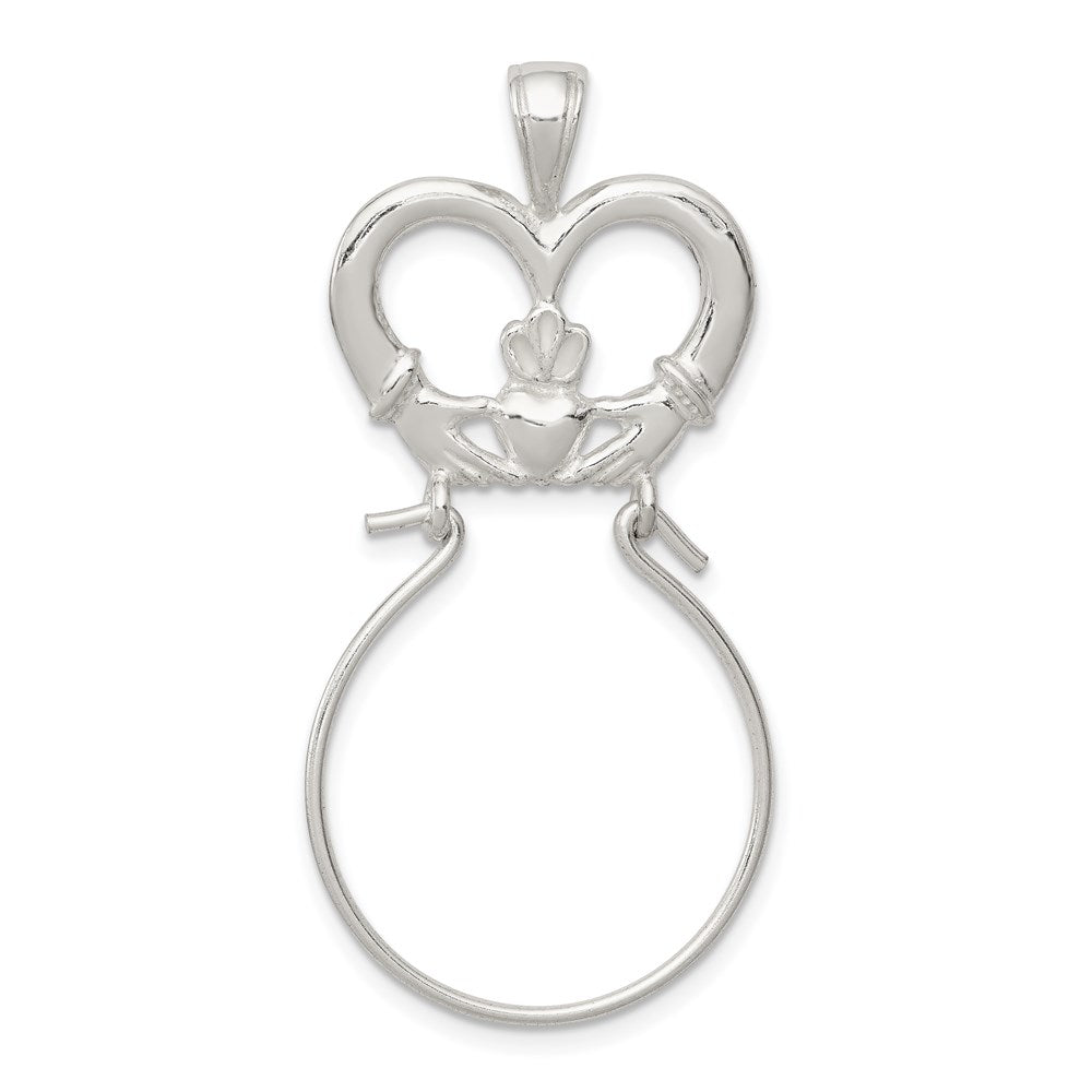 Sterling Silver Claddagh Charm Holder