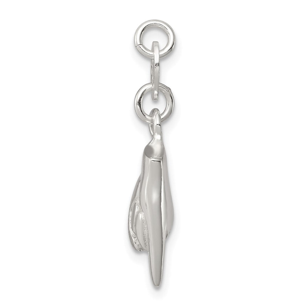 Sterling Silver Rock On Charm