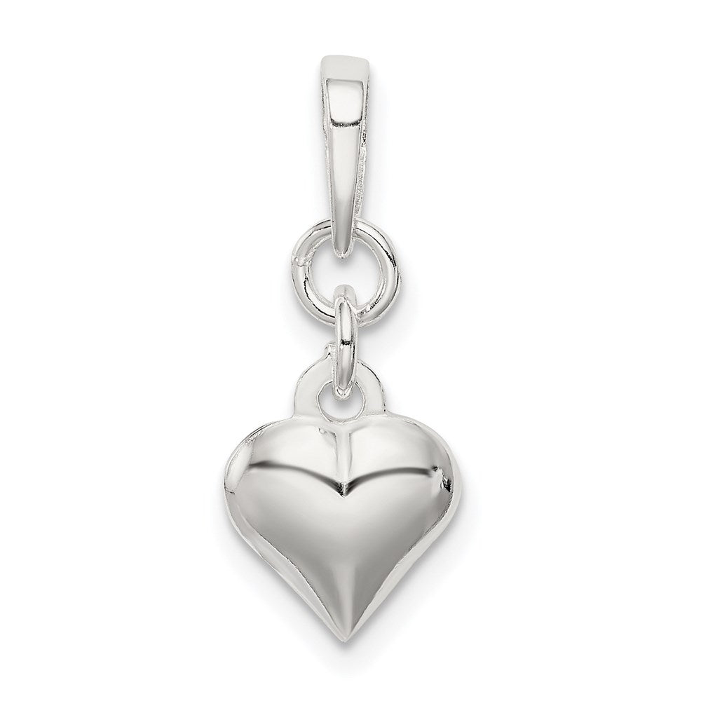 Sterling Silver Puffed Heart Pendant