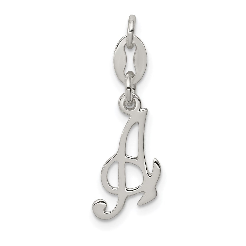 Sterling Silver Letter A Initial Charm