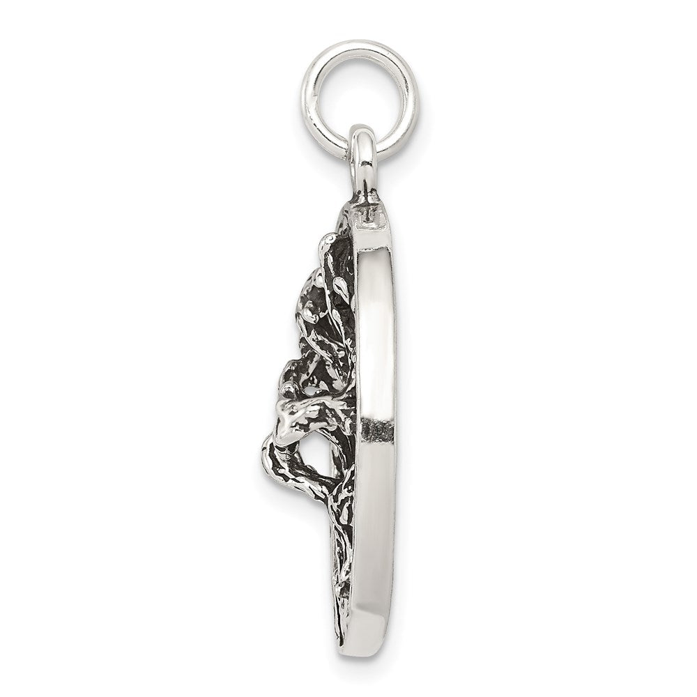 Sterling Silver Antiqued Tree Charm