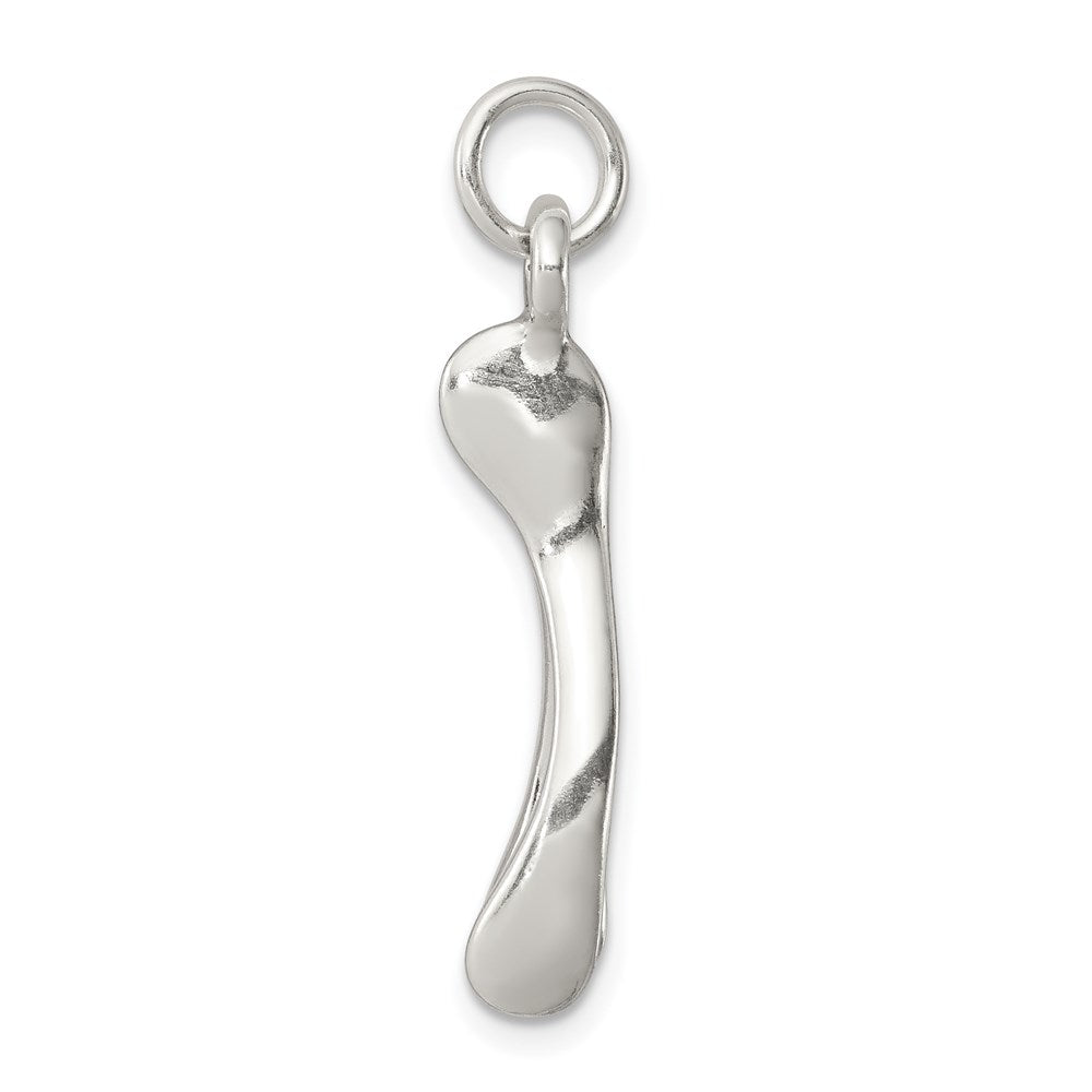 Sterling Silver Antiqued Wish Bone Charm