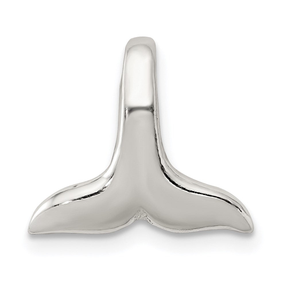 Sterling Silver Polished Whale Tail Pendant