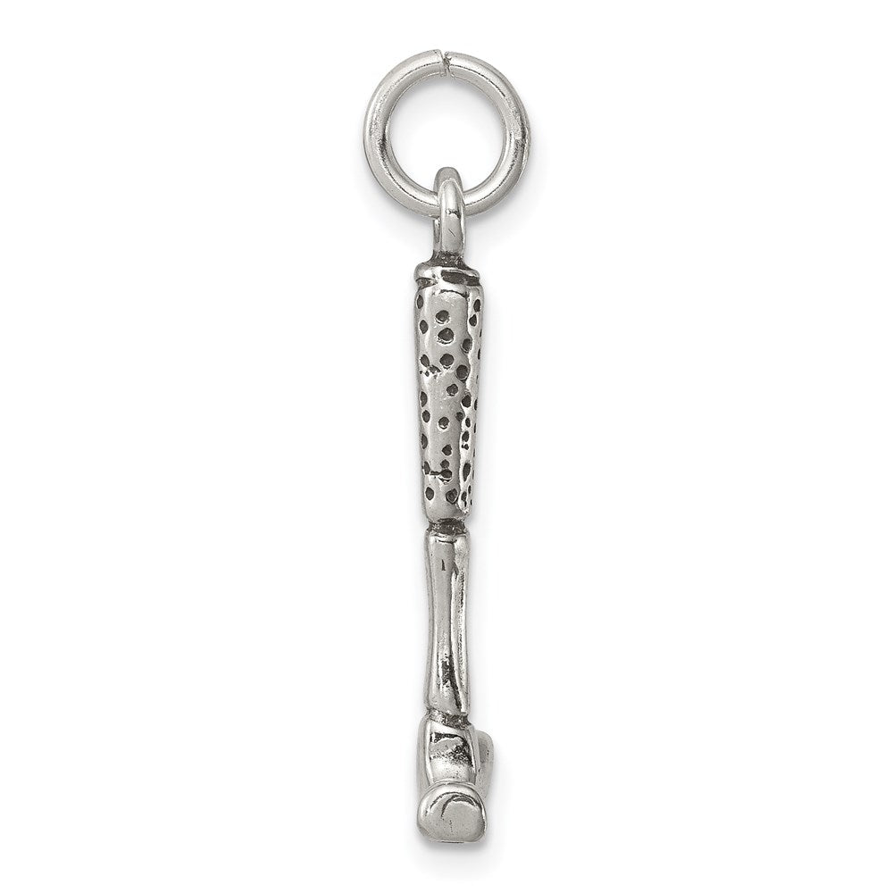 Sterling Silver Antiqued Hammer Charm