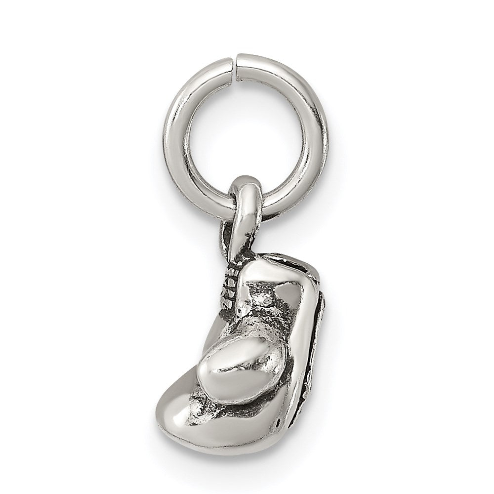 Sterling Silver Antiqued Boxing Glove Charm