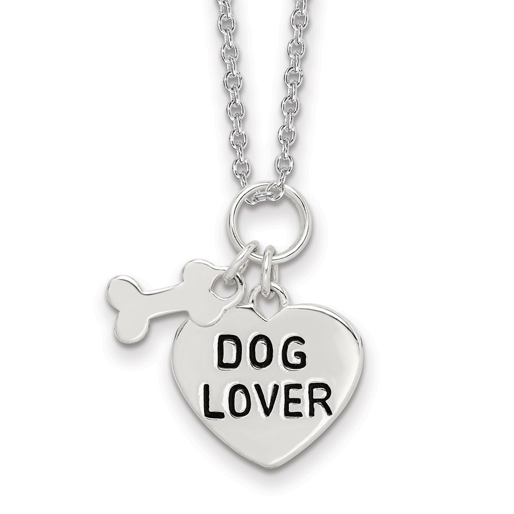 Sterling Silver Dog Lover Necklace