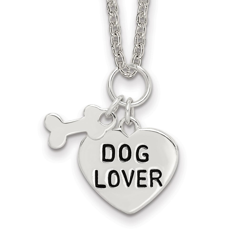 Sterling Silver Dog Lover Necklace