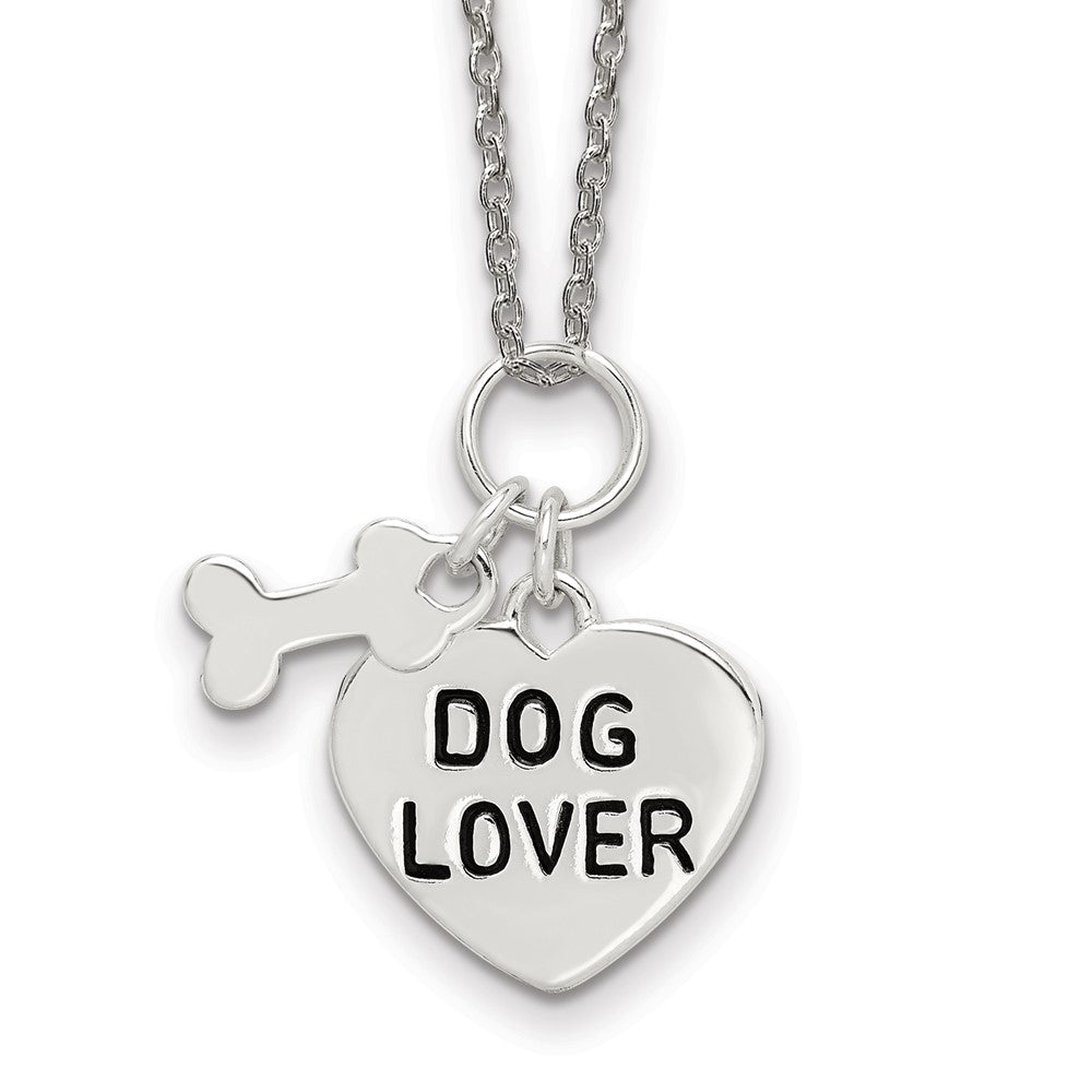 Sterling Silver Dog Lover Necklace