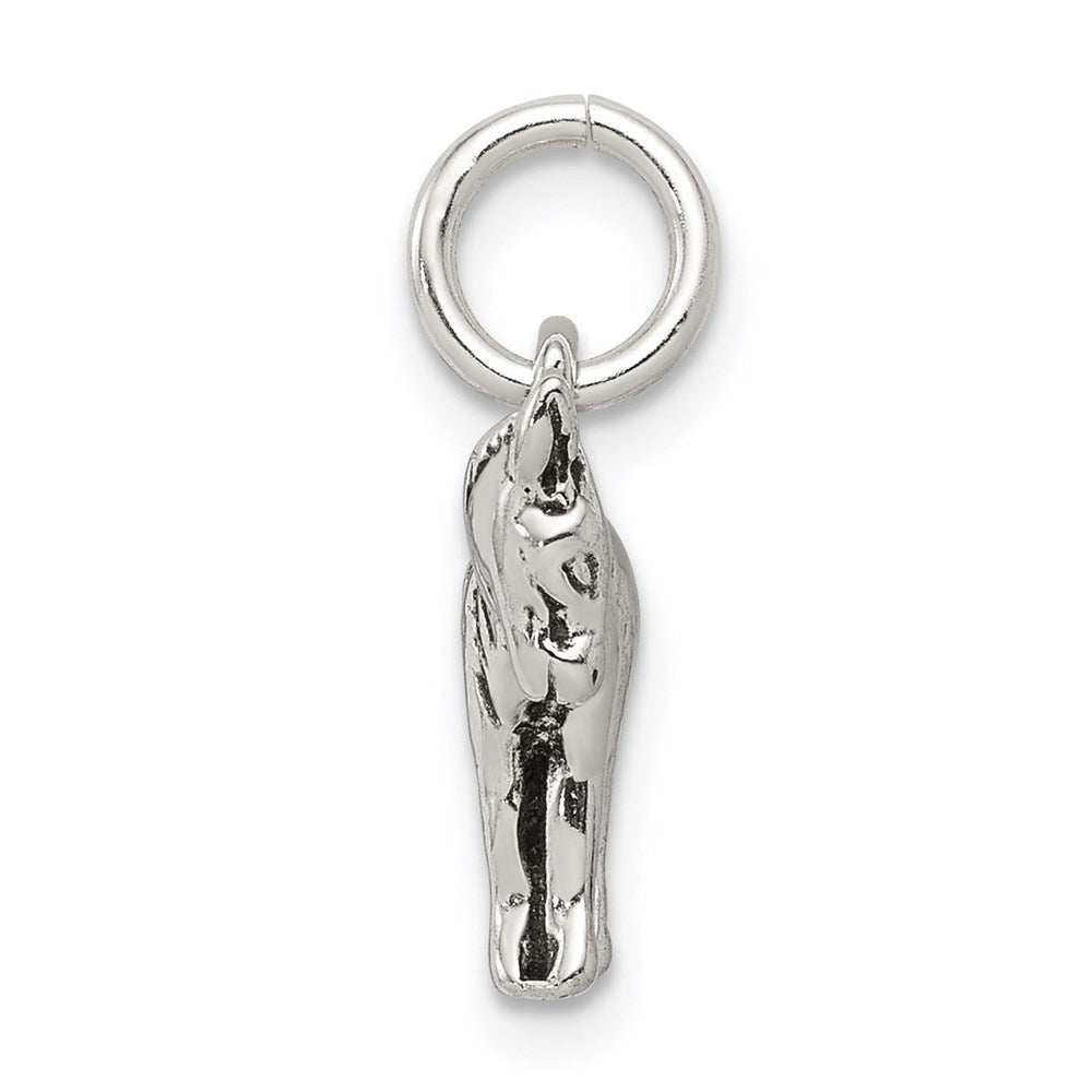 Sterling Silver Antiqued Donkey Charm