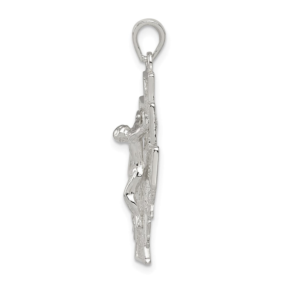 Sterling Silver Polished Mini Caravaca Crucifix Pendant