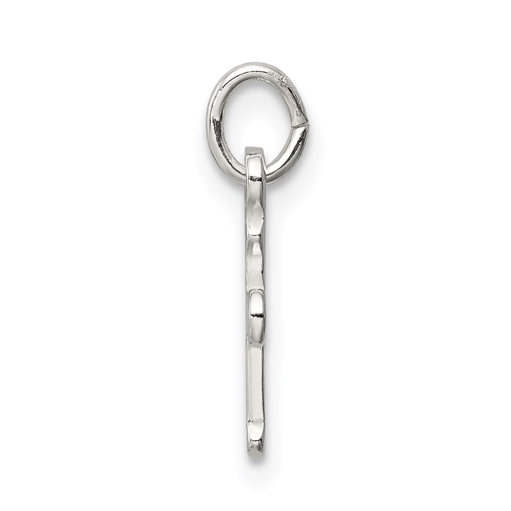 Sterling Silver Polished Cross Charm