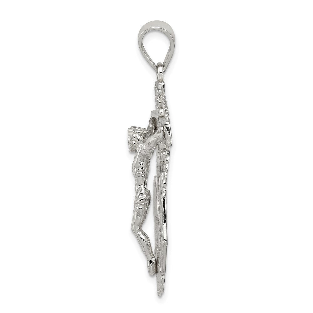 Sterling Silver Polished Mariner Crucifix Pendant