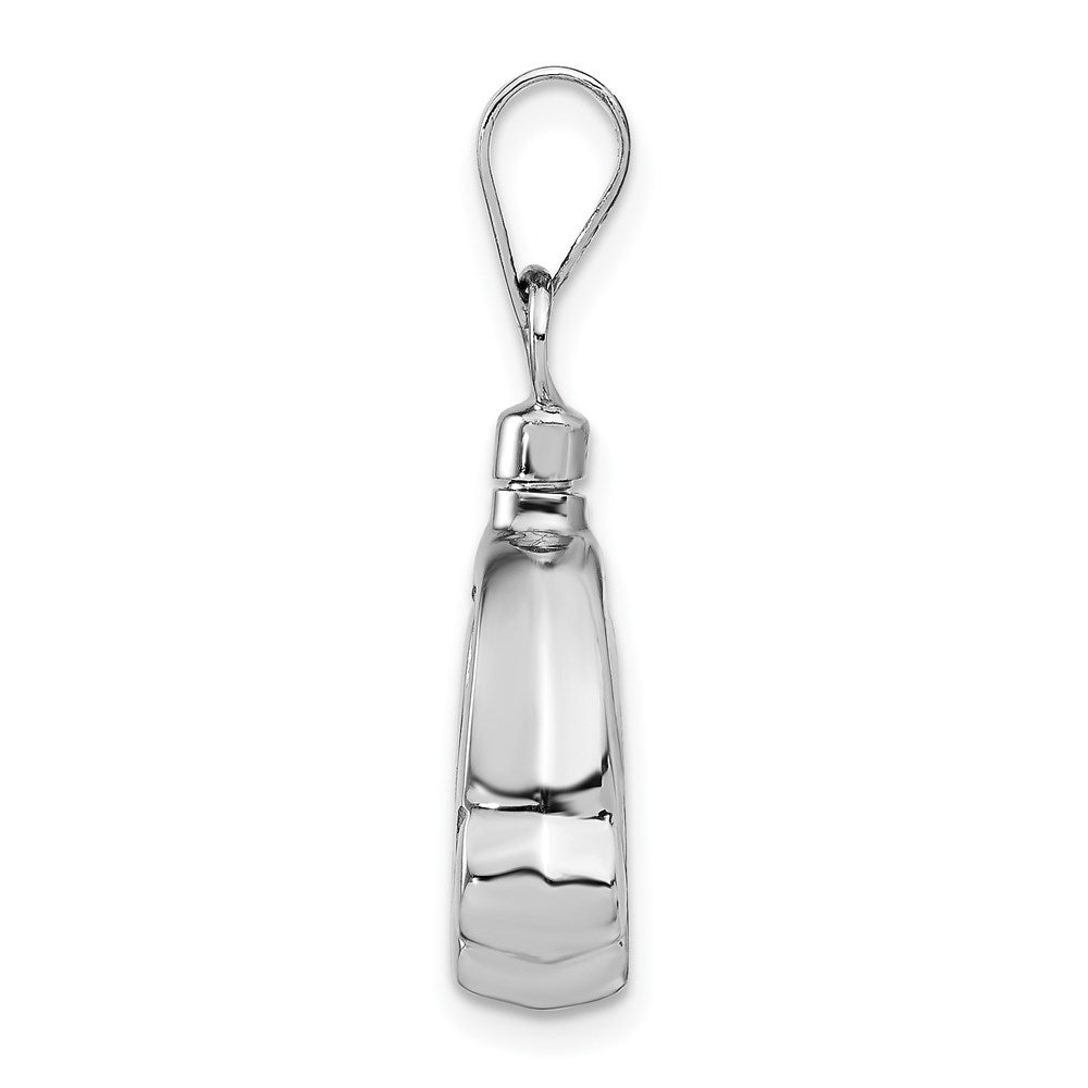 Sterling Silver Rhodium-plated Puppy Paw Ash Holder Necklace