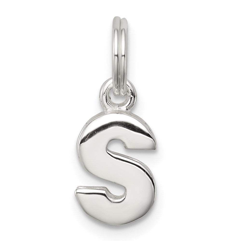 Sterling Silver Letter S Initial Charm