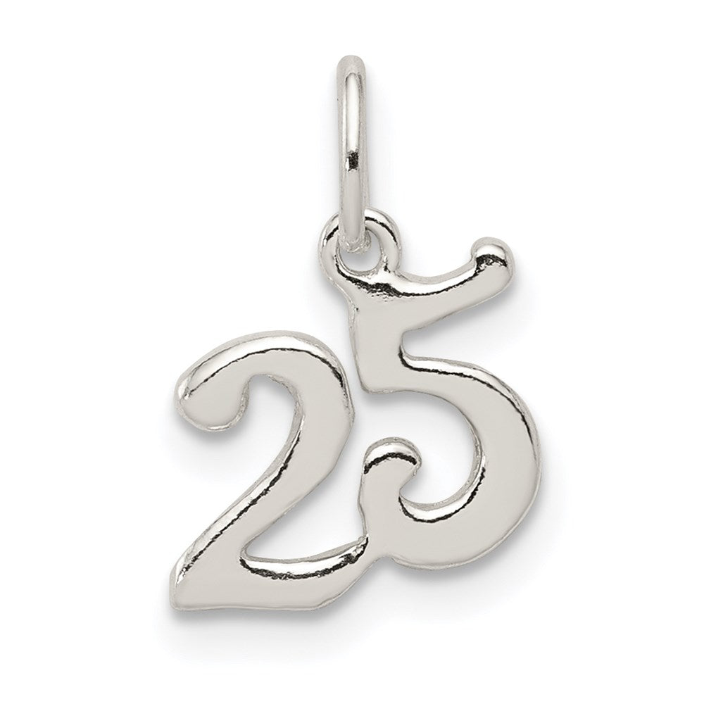 Sterling Silver Polished 25 Charm