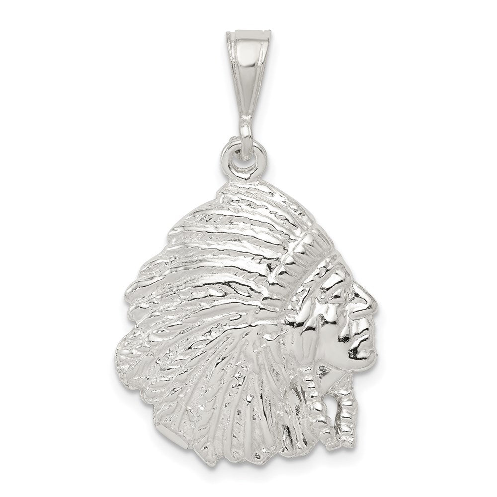 Sterling Silver Polished Man Pendant