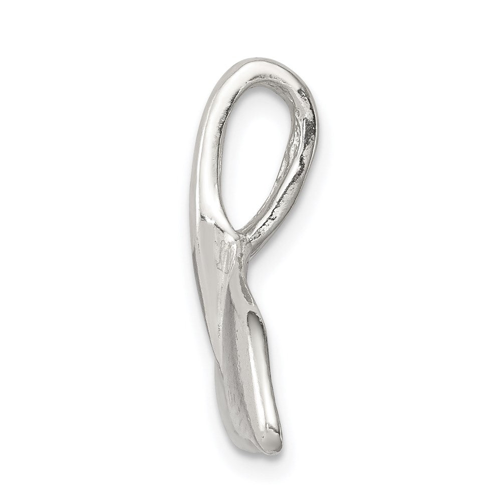 Sterling Silver Whale Tail Charm