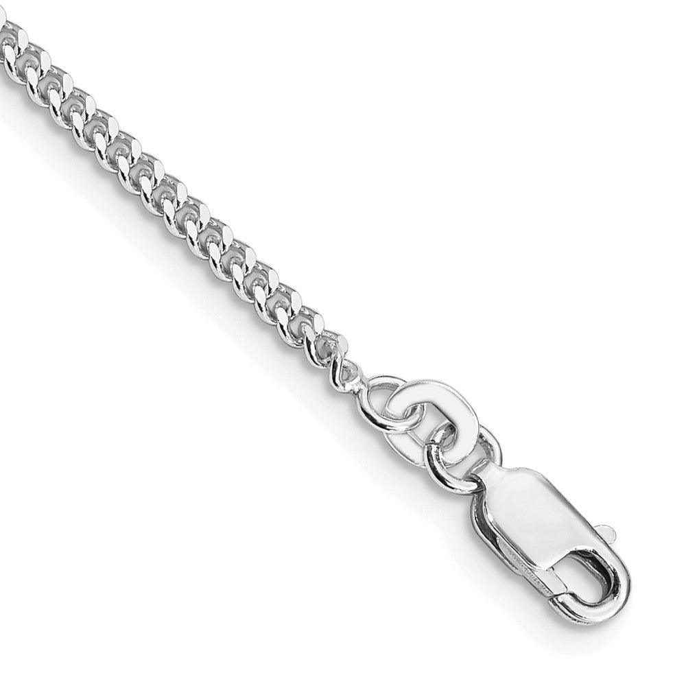 Sterling Silver Rhodium-plated Curb Chain