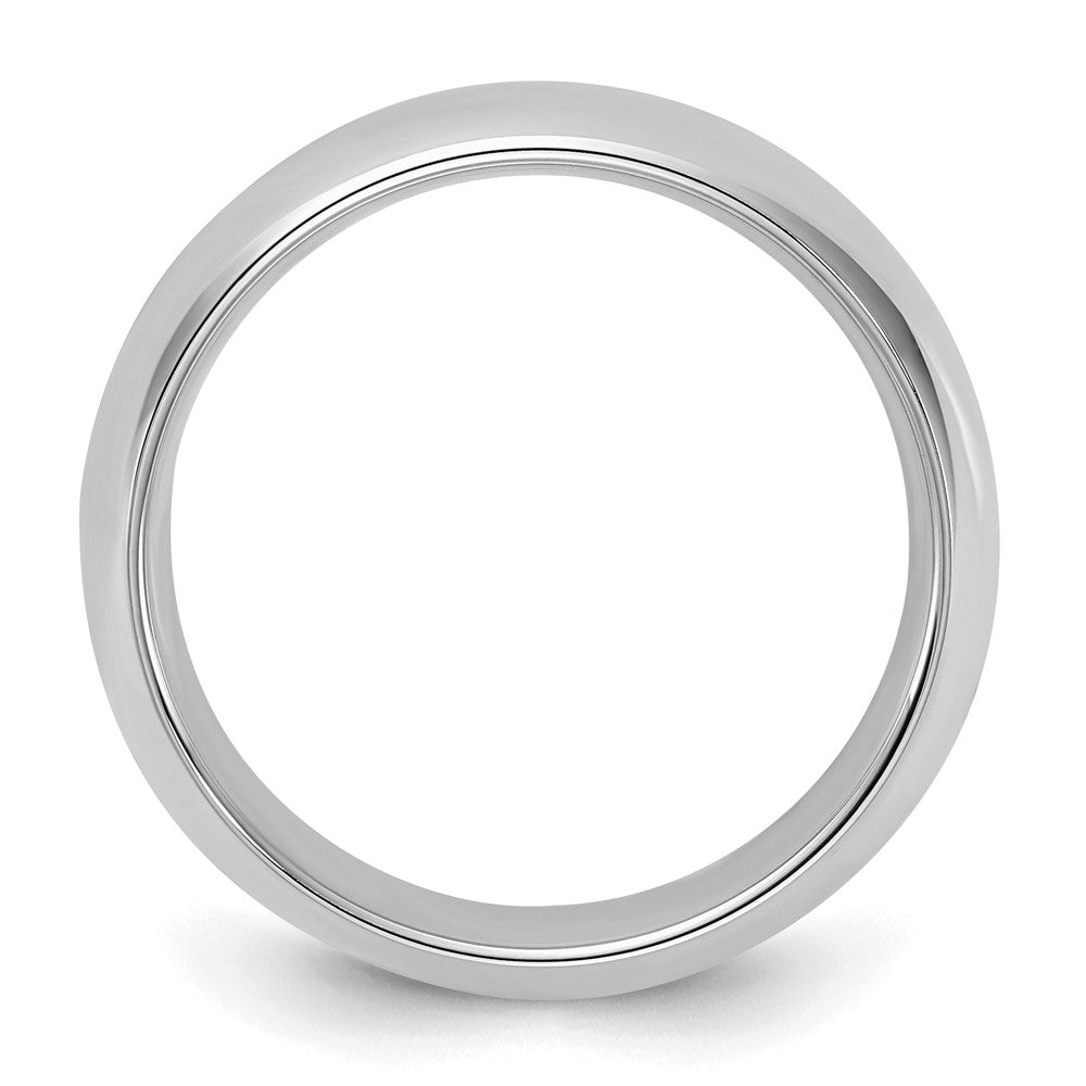 Sterling Silver Rhodium-plated Comfort Fit Size 8.5 Band
