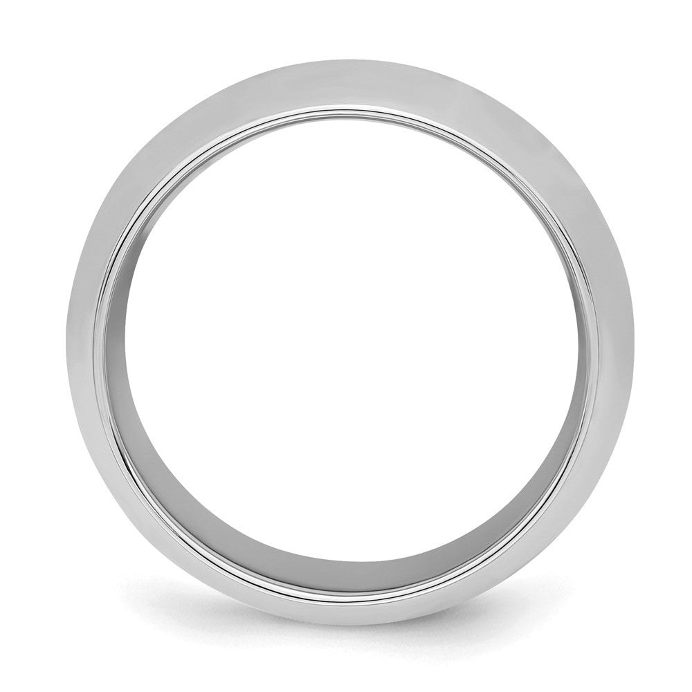 Sterling Silver Rhodium-plated Comfort Fit Size 9 Band