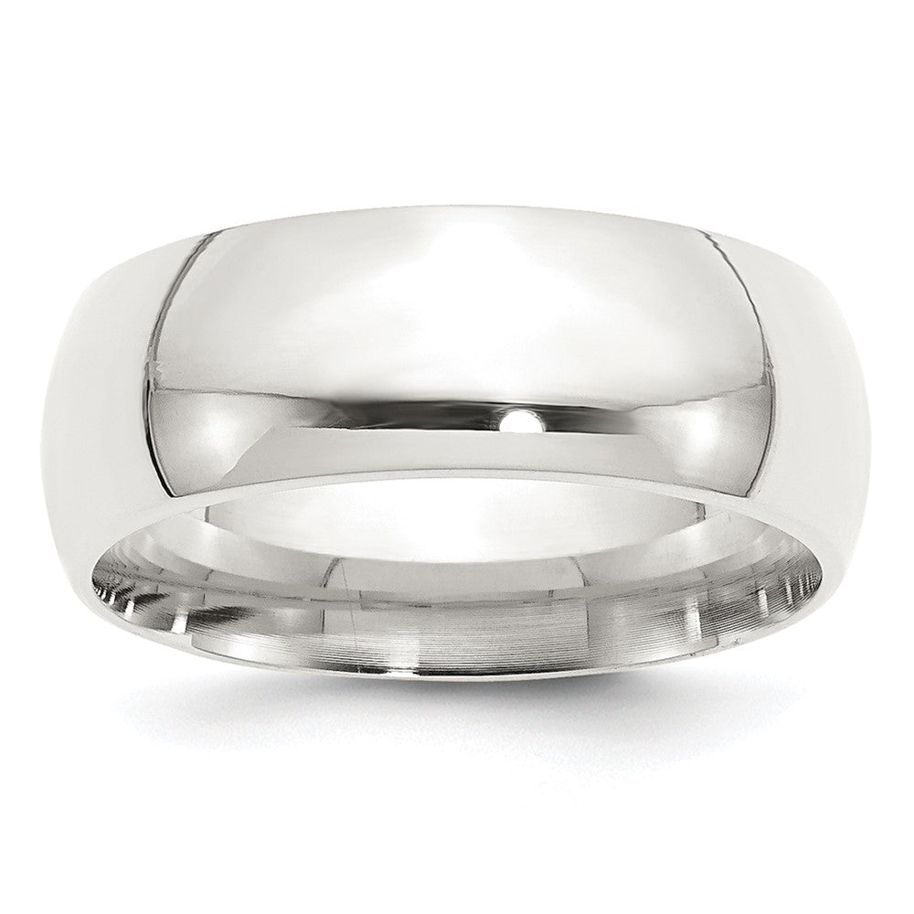 Sterling Silver Rhodium-plated Comfort Fit Band