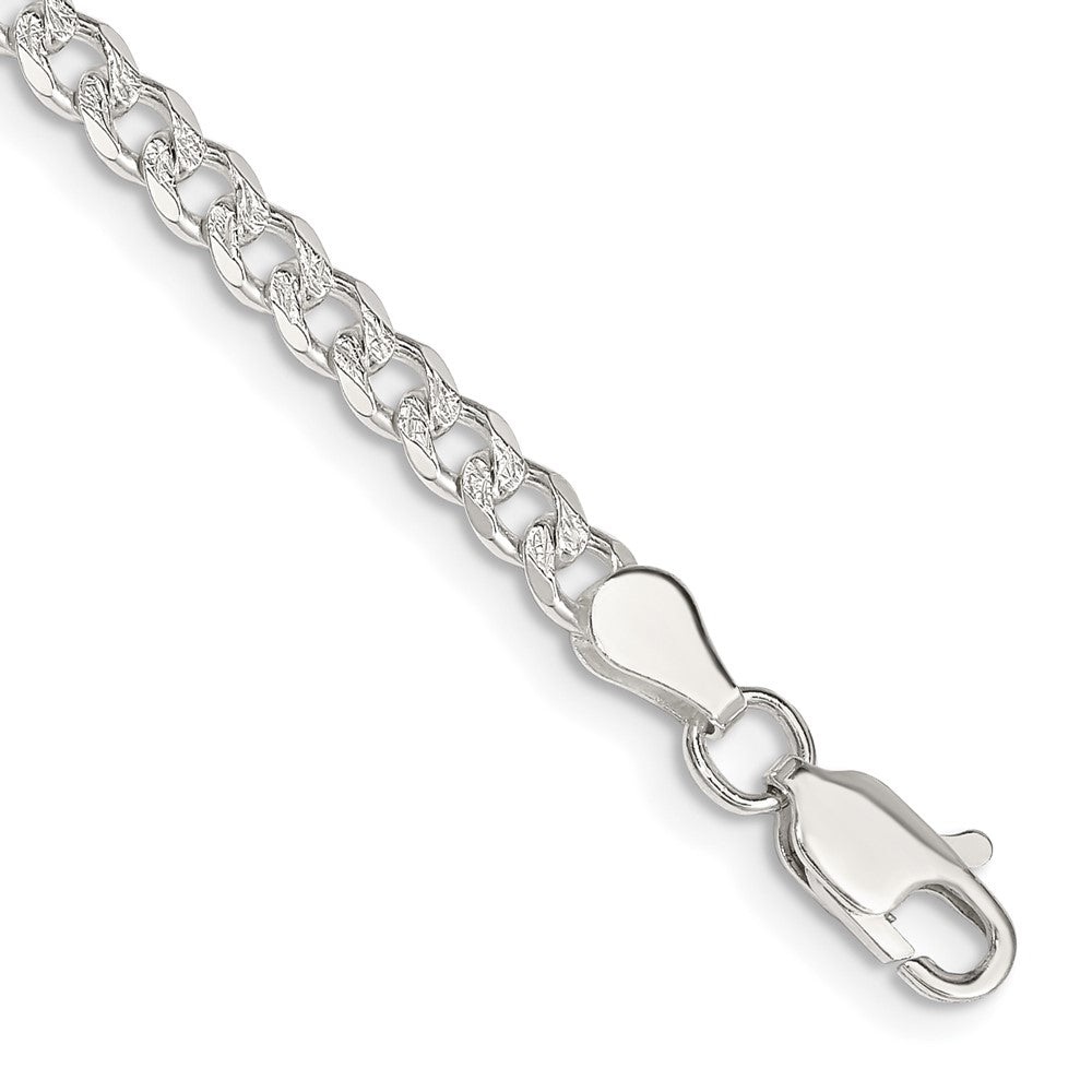 Sterling Silver PavÂ Curb Chain