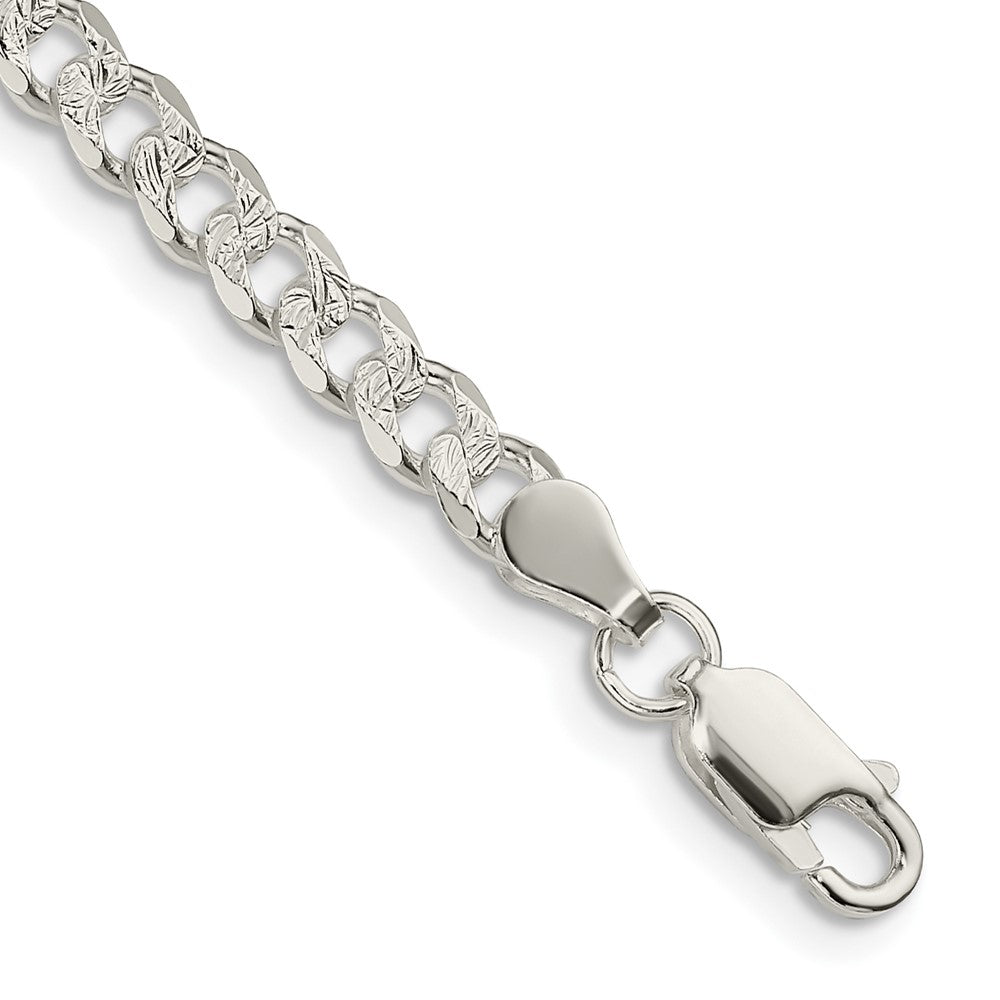 Sterling Silver PavÂ Curb Chain