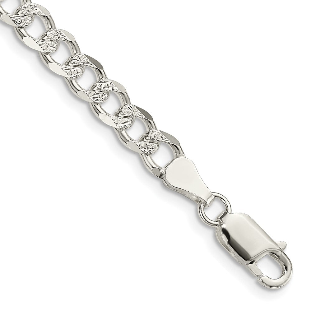 Sterling Silver PavÂ Curb Chain